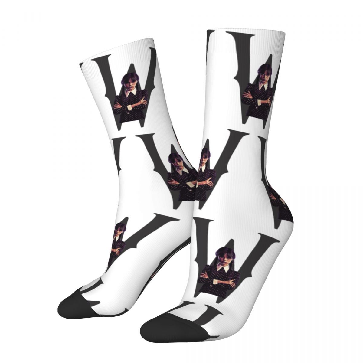 Meias Temáticas Wandinha Addams