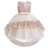 Vestido de Baile em Camadas babados