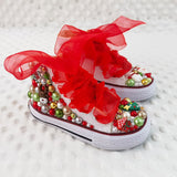 Sapatos arco-íris doce feitos à mão para Fantasia