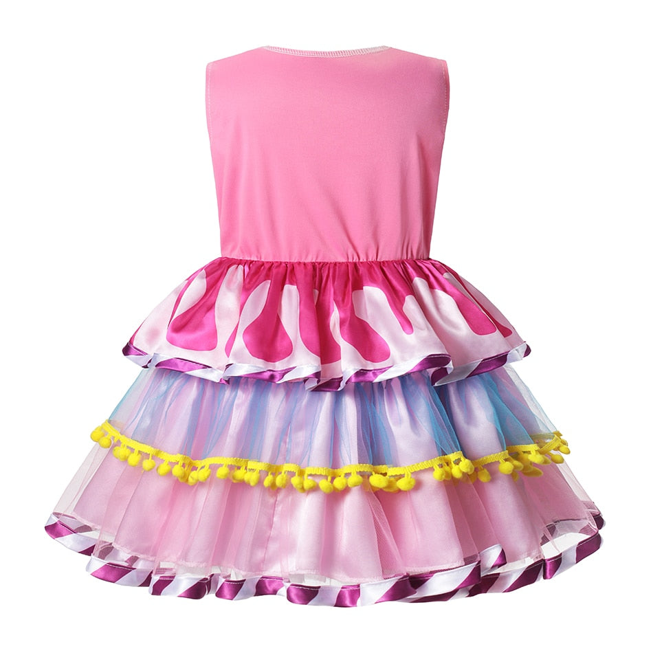 Fantasia arco-íris doce cosplay lollipop infantil
