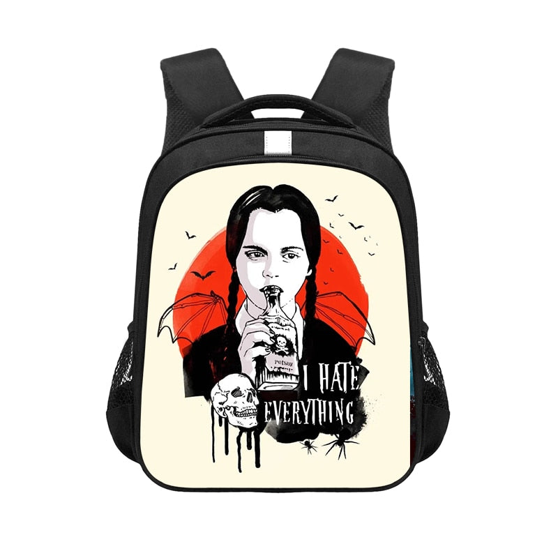 Mochila Escolar Temática Wandinha Enid