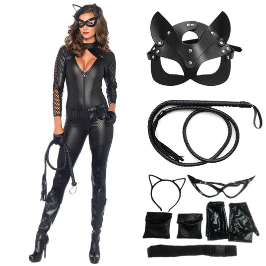 Mulher Gato Fantasia Cosplay