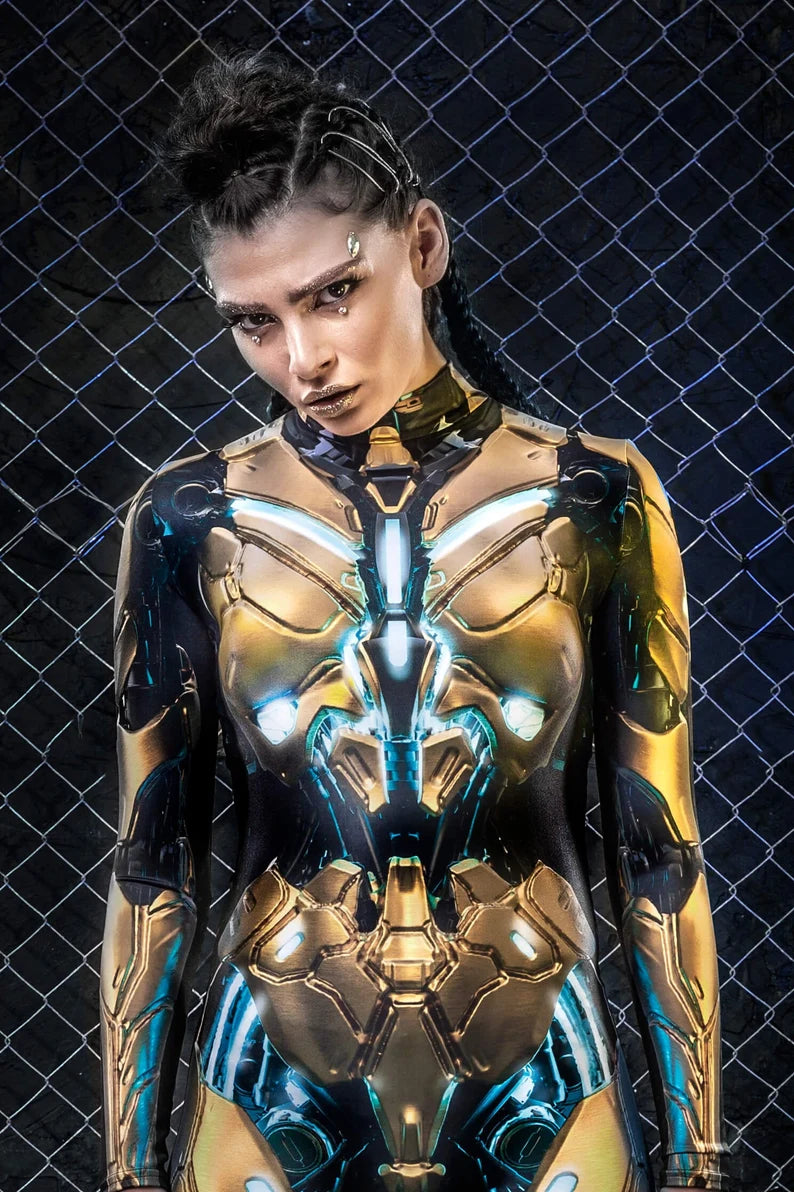 Robô Tecnologia Futuro Steampunk Cosplay